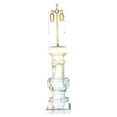 Vintage Regency Solid Marble Balustrade Lamp