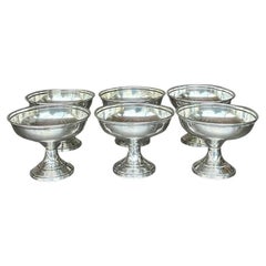 Vintage Regency Sterling Silver Compote Cups - Set of 6