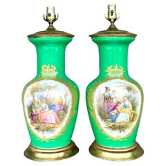 Vintage Regency Stiffel Figurative Lamps - a Pair