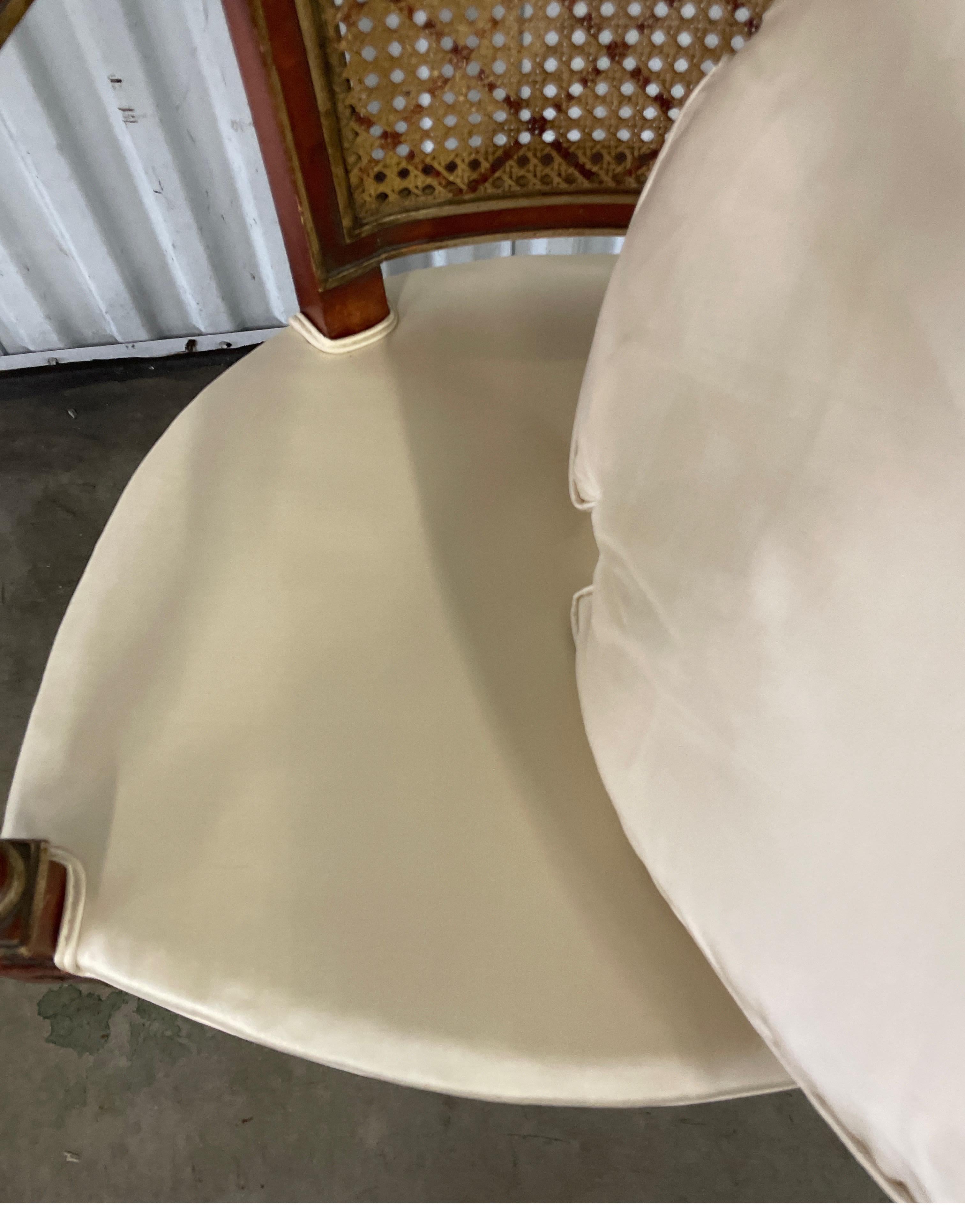 Vintage-Sessel im Regency-Stil (Seide) im Angebot