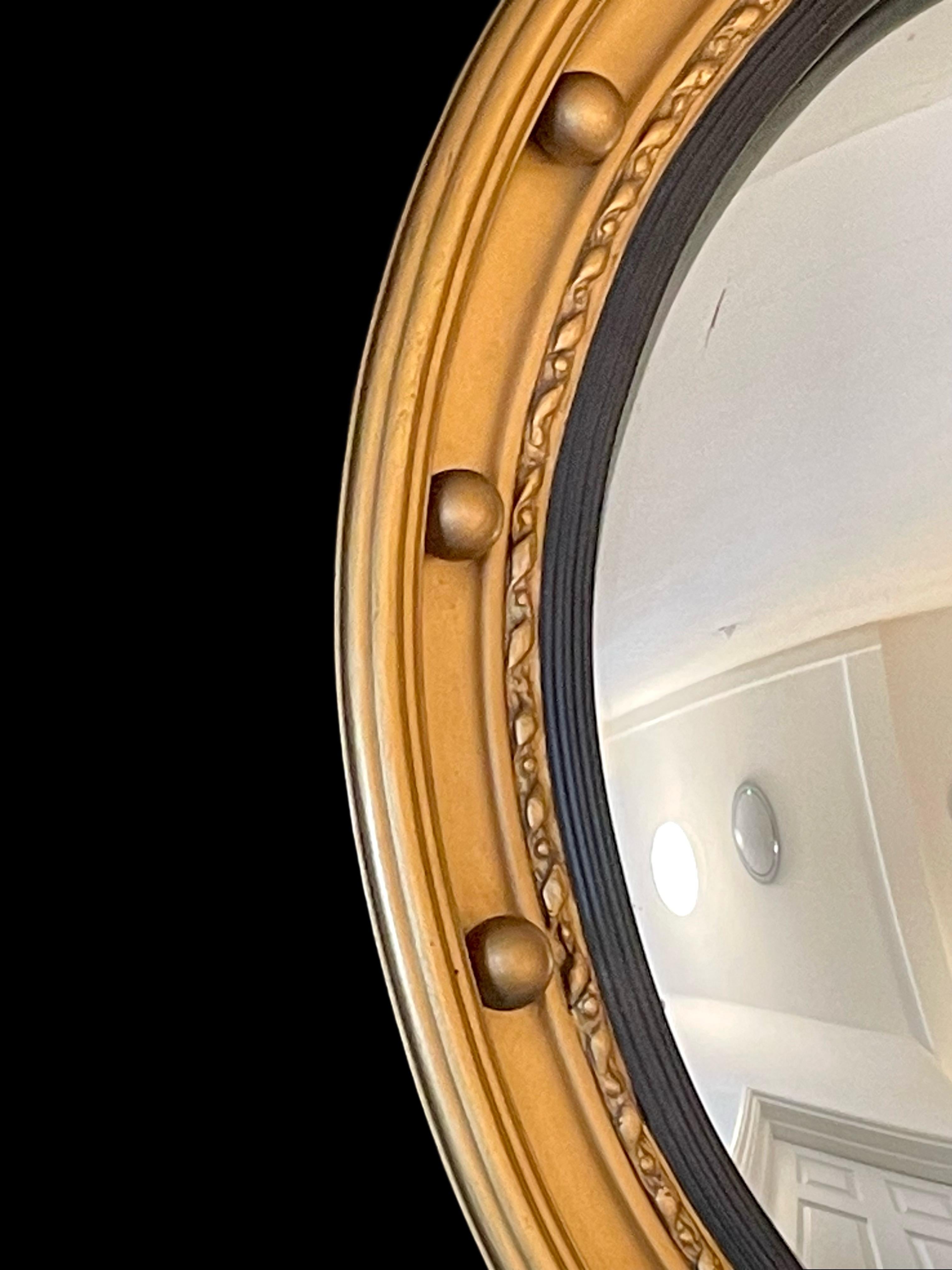 Specchio convesso in stile Regency vintage In condizioni buone in vendita a London, GB