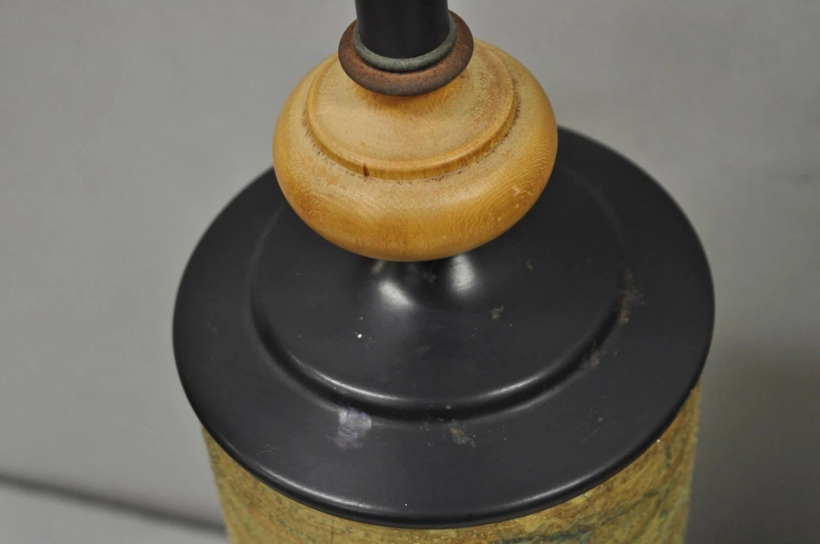Vintage Regency Style European Old World Map Wrapped Cylinder Table Lamps - Pair For Sale 3