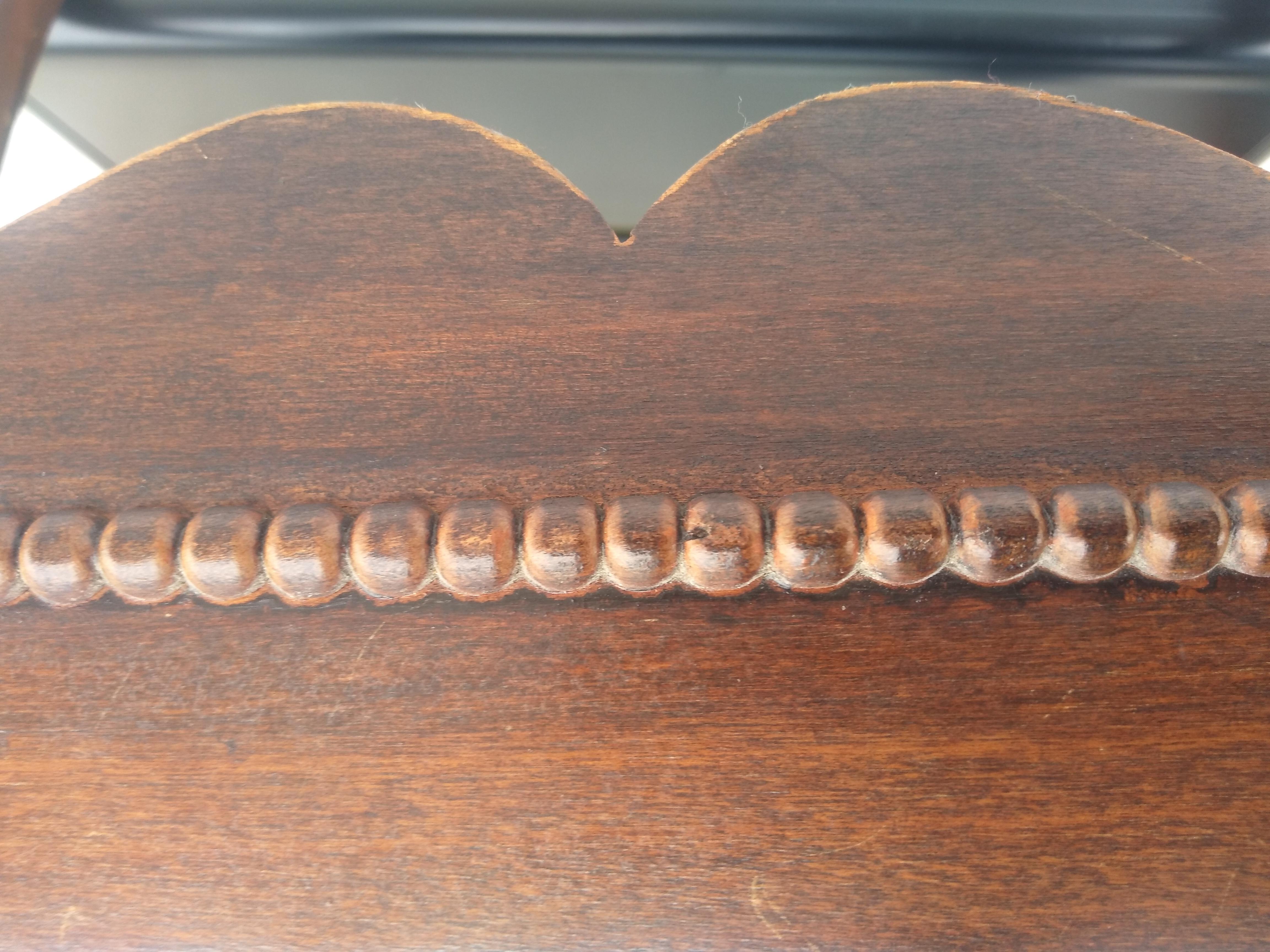 American Vintage Regency Style Mahogany Magazine Rack For Sale