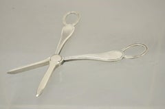Vintage Regency Style Silver Plated English Grape Scissors by William Hutton