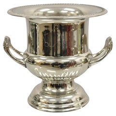 Retro Regency Style Silver Plated Trophy Cup Champagne Chiller Ice Bucket