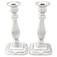 Vintage-Kerzenständer aus Sterlingsilber im Regency-Stil