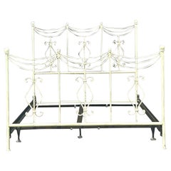 Lit Queen en métal Vintage Regency Swag