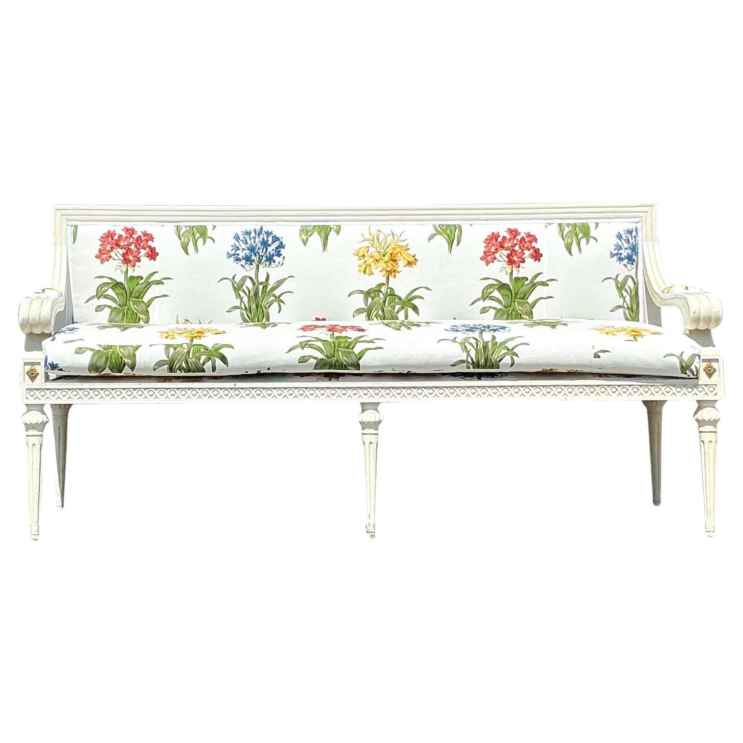 What is a bench at the foot of a bed called?