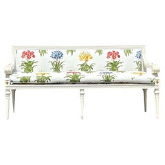 Banco sueco Vintage Regency de Alan Campbell para Quadrille "Celia