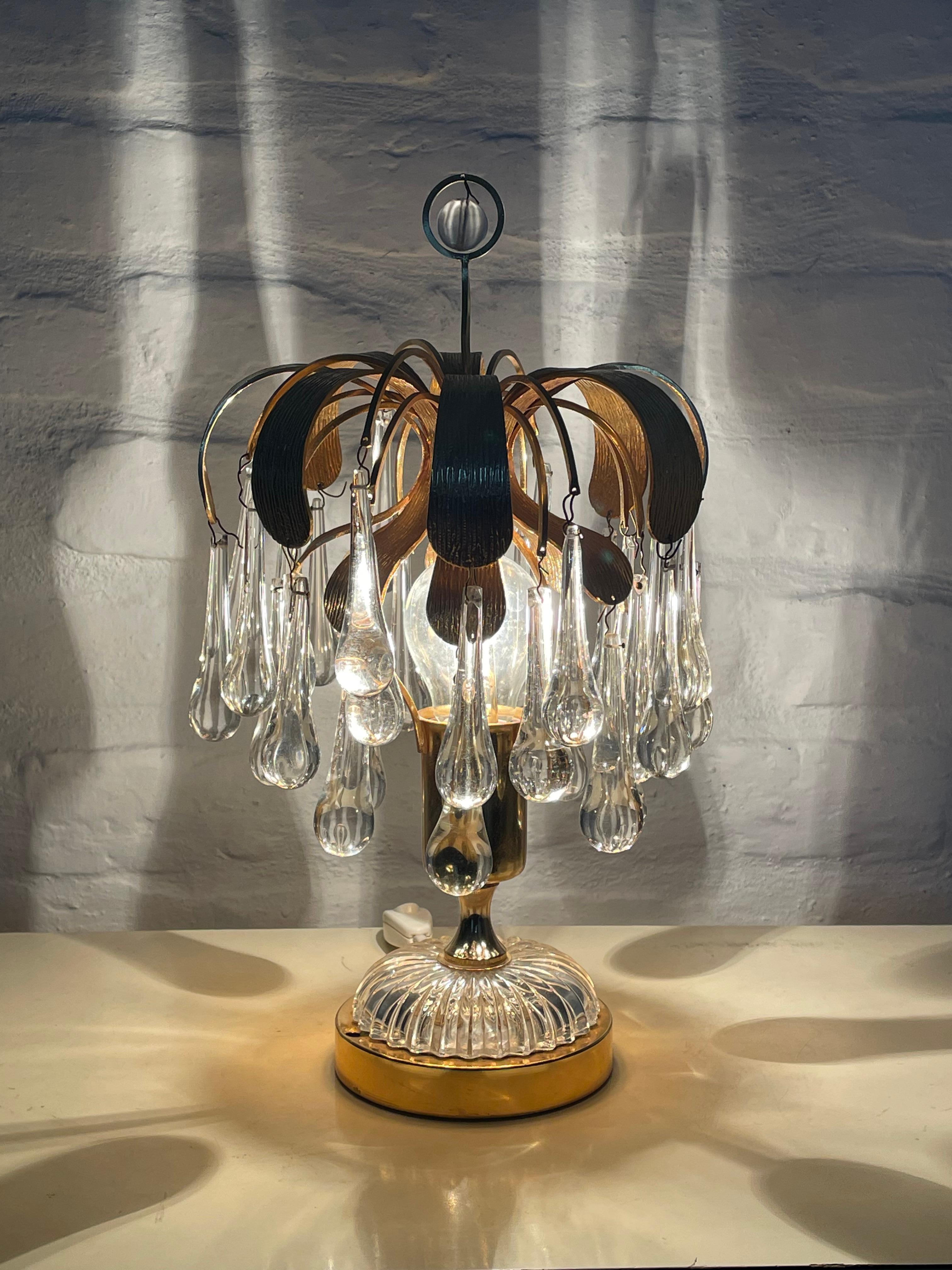 Hollywood Regency Vintage Regency Table Lamp  Model S-1350 T by Palwa Germany