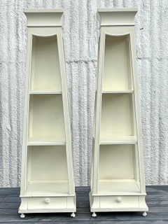 Vintage Regency Tabletop Etagere - a Pair