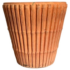 Vintage Regency Terracotta Bamboo Planter