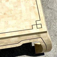Vintage Regency Tessellated Stone Ming Coffee Table