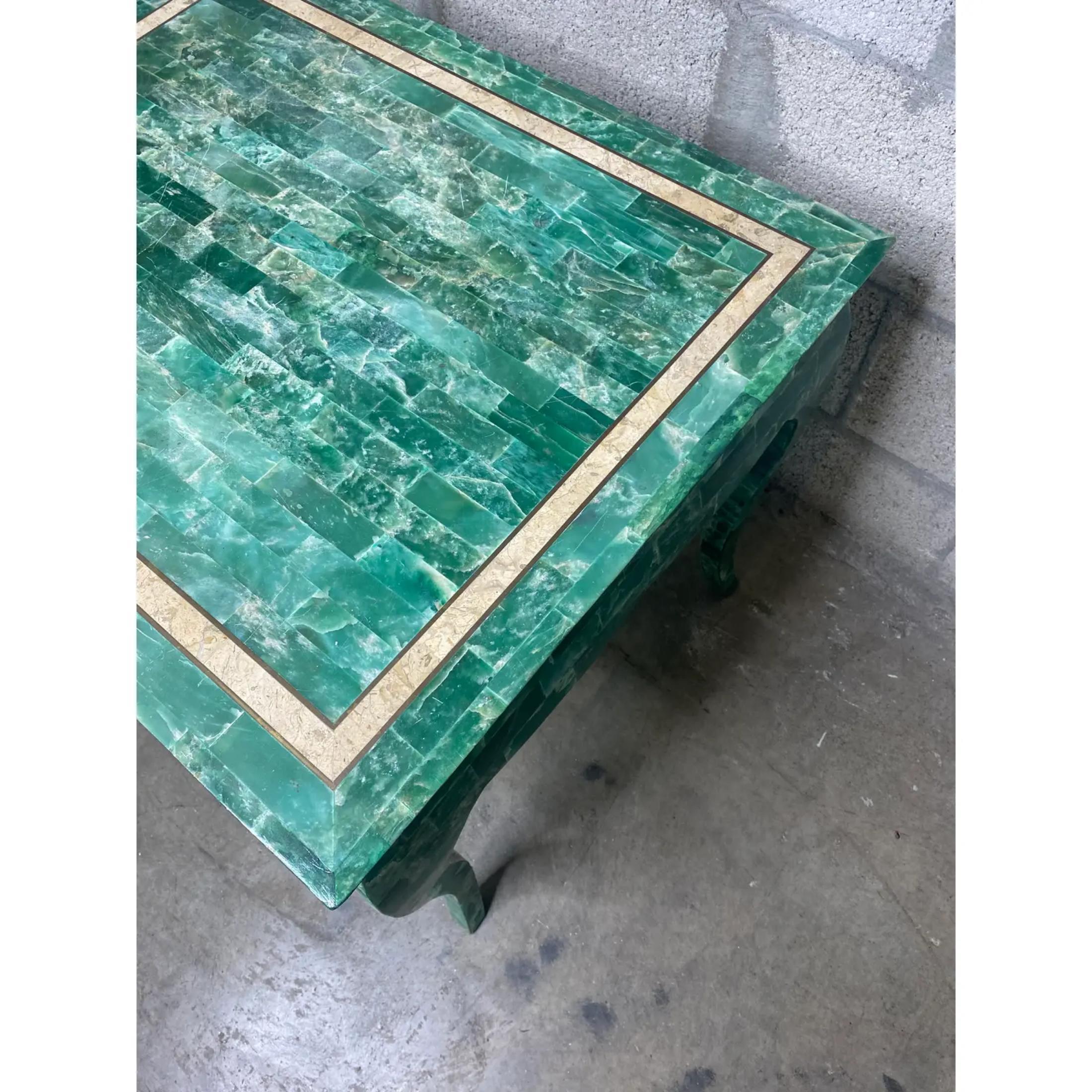 Vintage Regency Tessellated Stone Side Table 6