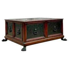 Vintage Regency Theodore Alexander Hammered Vine Coffee Table - 2950