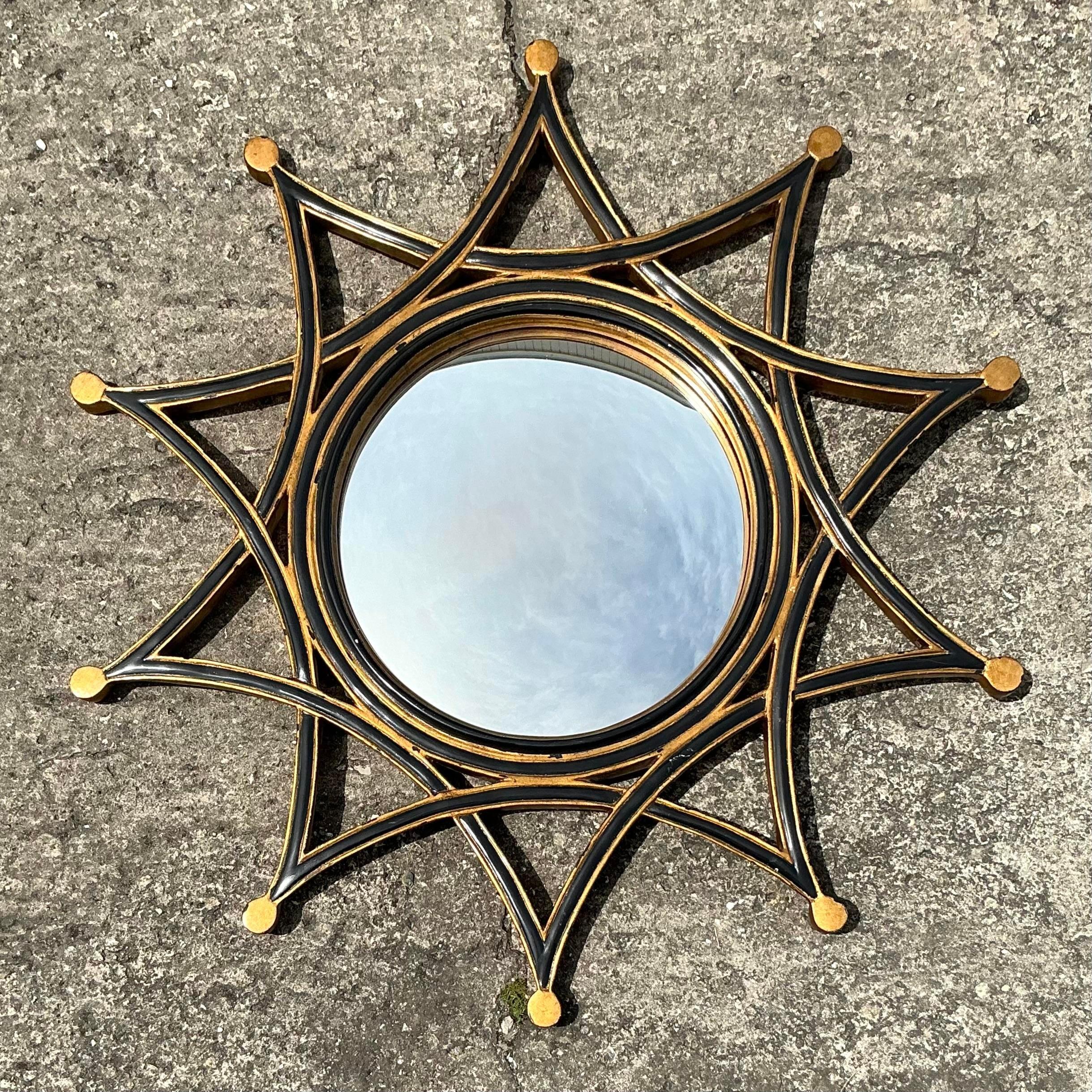Vintage Regency Theodore Alexander Star Mirror at 1stDibs