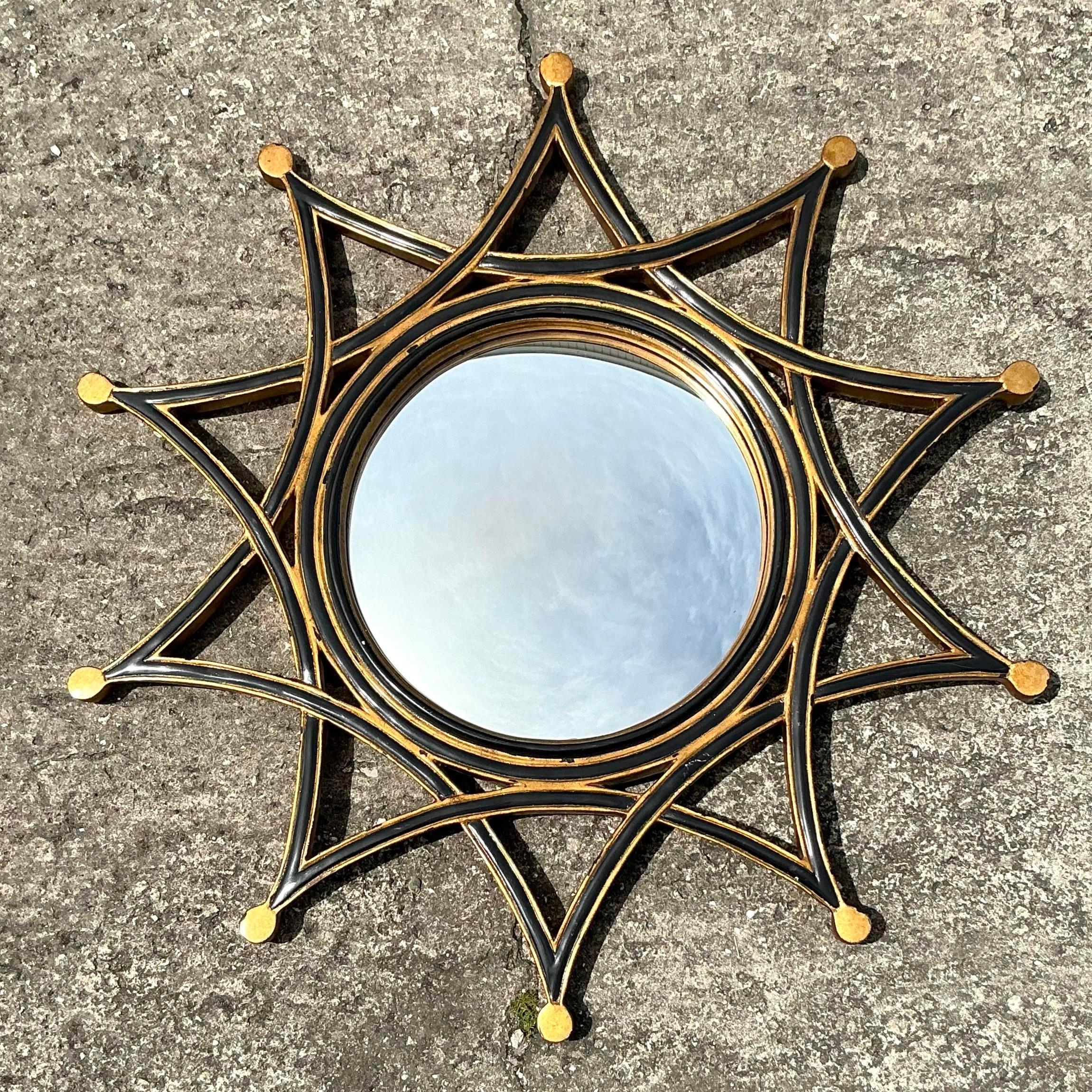 Vintage Regency Theodore Alexander Star Mirror at 1stDibs