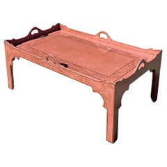Vintage Regency Tole Painted Coffee Table