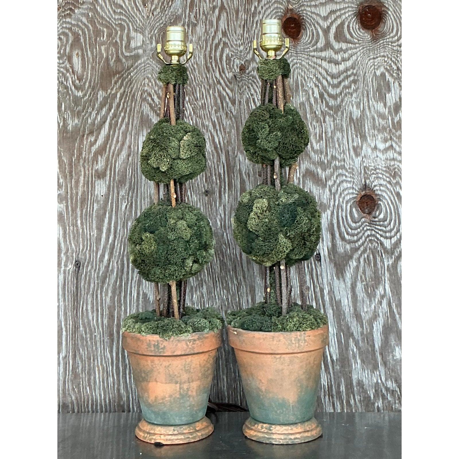 Lámparas Topiarias Vintage Regency - Pareja en venta 4