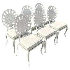 Vintage Regency Tropitone Cast Aluminum Grotto Chairs, Set of 6