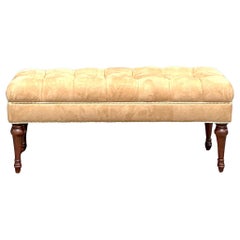 Vintage Regency Tufted Bench