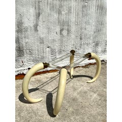 Vintage Regency Tusk Pedestal Dining Table