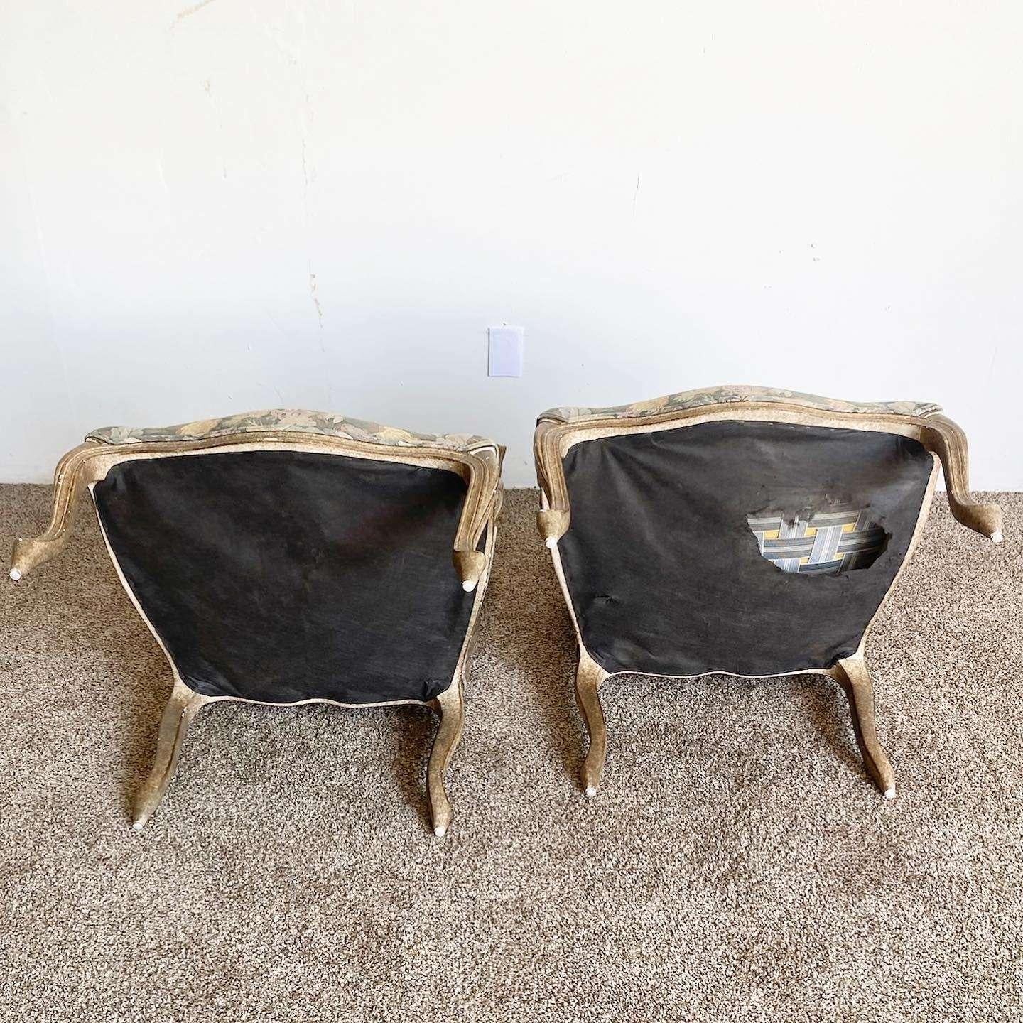 Poltrone imbottite vintage Regency - una coppia in vendita 1