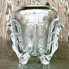 Vase vintage Regency Val St Lambert Crystal