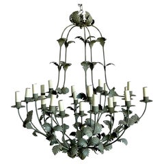 Vintage Regency Vaughn Foliate Chandelier