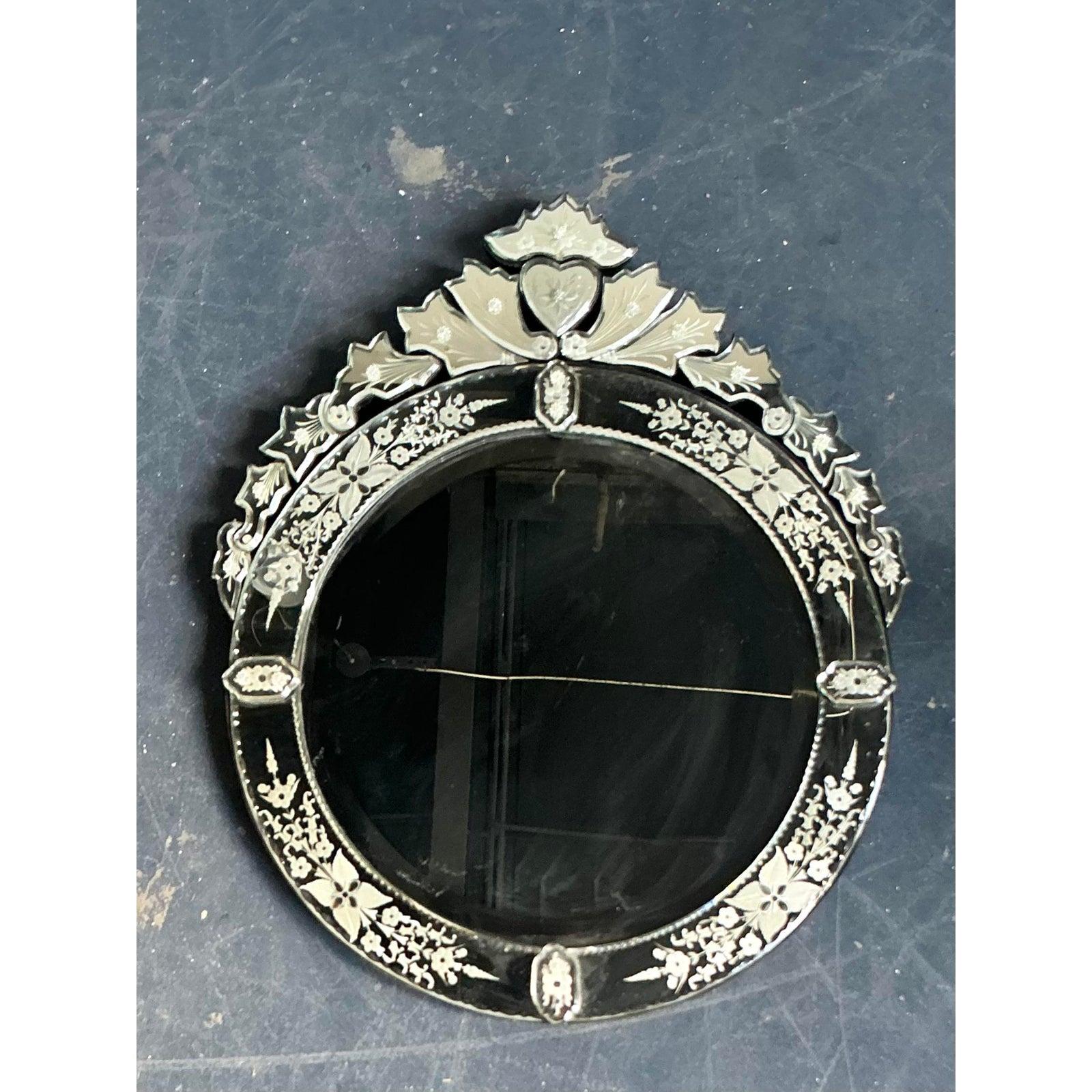 Hollywood Regency Miroir Vintage Regency de style vénitien en vente