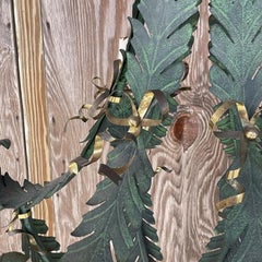 Vintage Regency Verdigris Laurel Chandelier