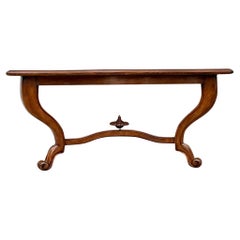 Vintage Regency Wall Mount Carved Wood Console Table