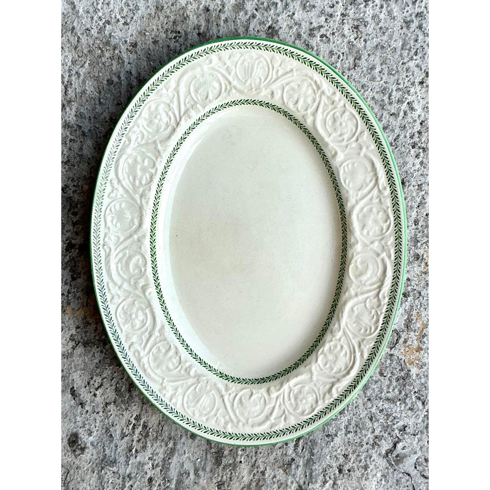 XX secolo Piatto in ceramica d'epoca Regency Wedgwood Patrician in vendita