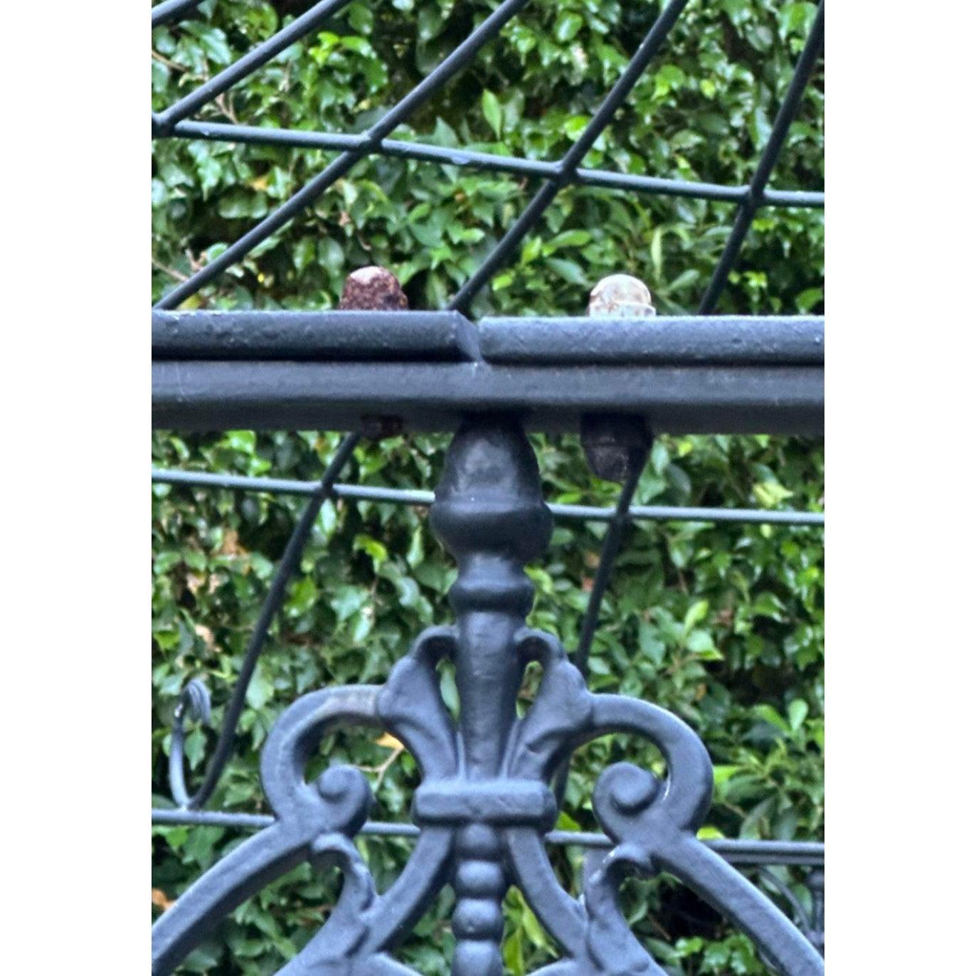 American Vintage Regency Wrought Iron Gazebo For Sale