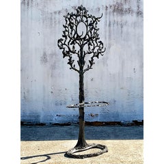 Árbol de recibidor de hierro forjado Vintage Regency