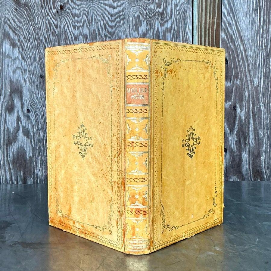 Italiano Can d'epoca Regency giallo goffrato per libri in vendita