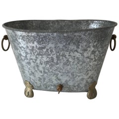 Antique Regency Zinc Cooler or Ice Bucket