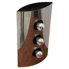Vintage Reggiani Table Lamp in Stainless Steel, Italian Space Age, 1960s