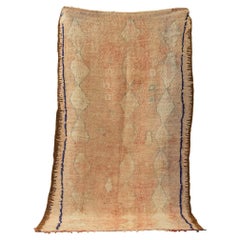 Vintage Rehamna Moroccan Berber Rug Haouz of Marrakesh pastel colors