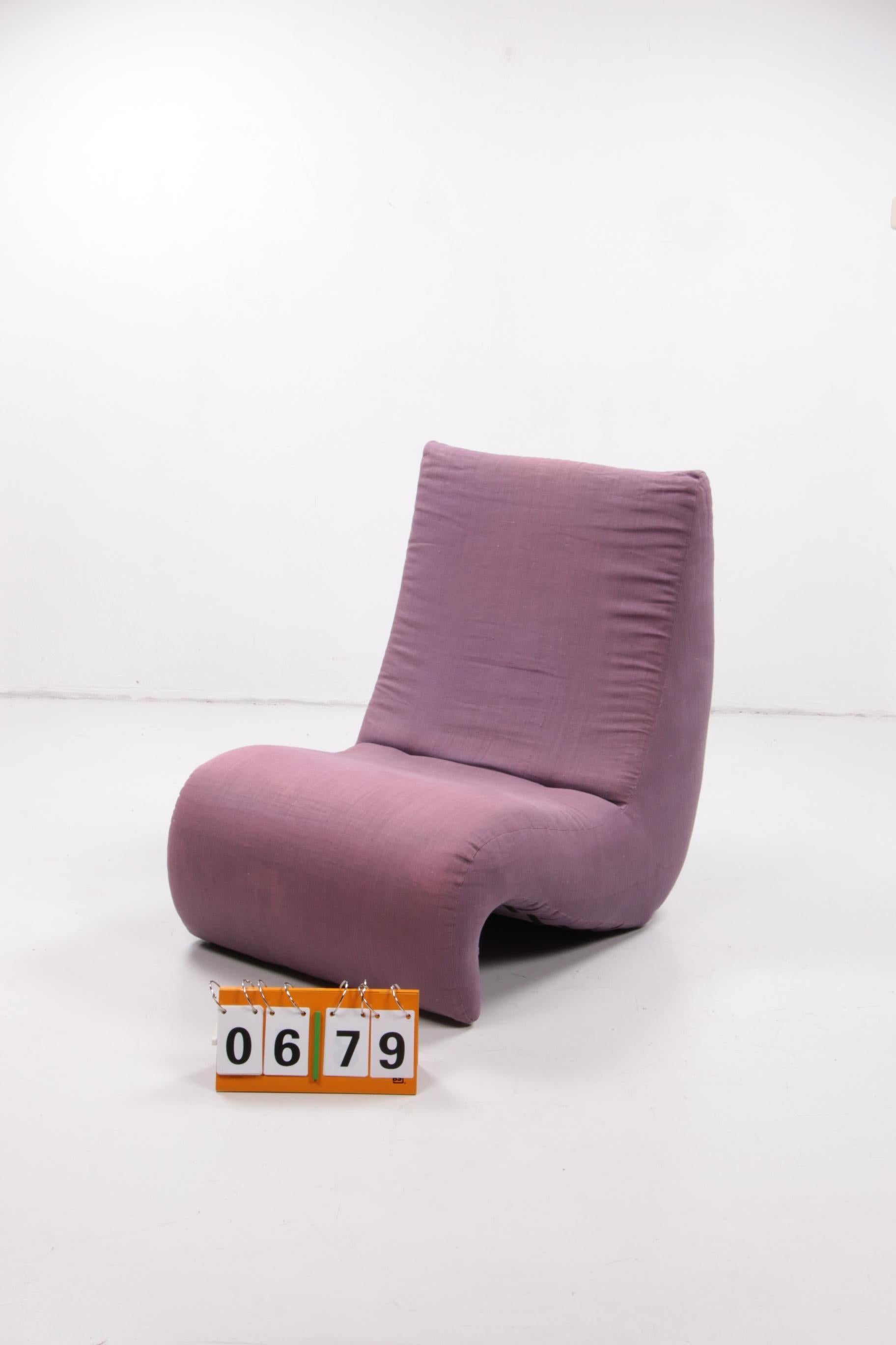 Vintage Relax Armchair Design by Verner Panton Model Amoebe 1970 7