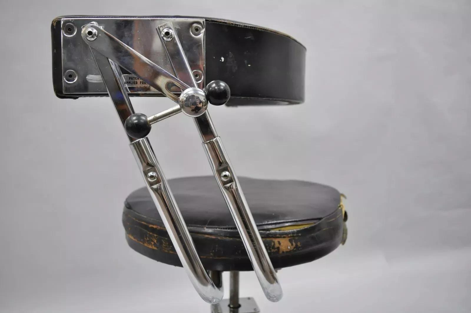 Industrial Vintage Reliance F&F Koenigkramer Medical Chair Dental Exam Stool Ophthalmic