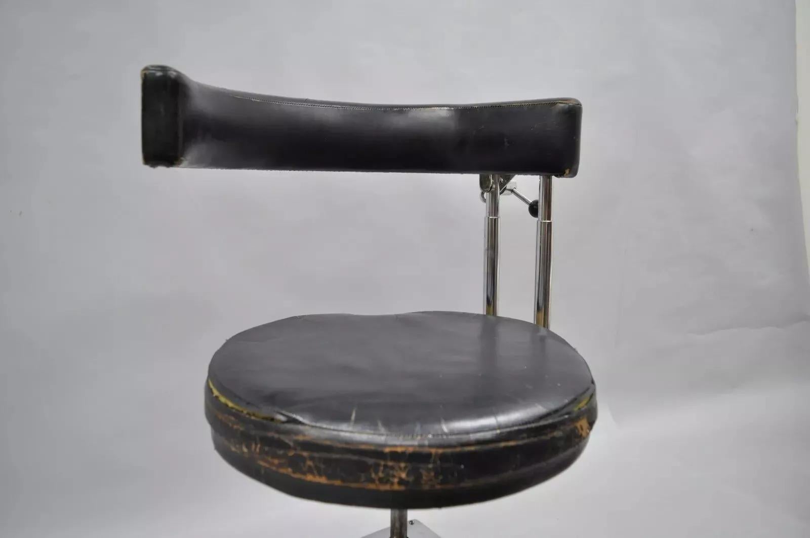 20th Century Vintage Reliance F&F Koenigkramer Medical Chair Dental Exam Stool Ophthalmic