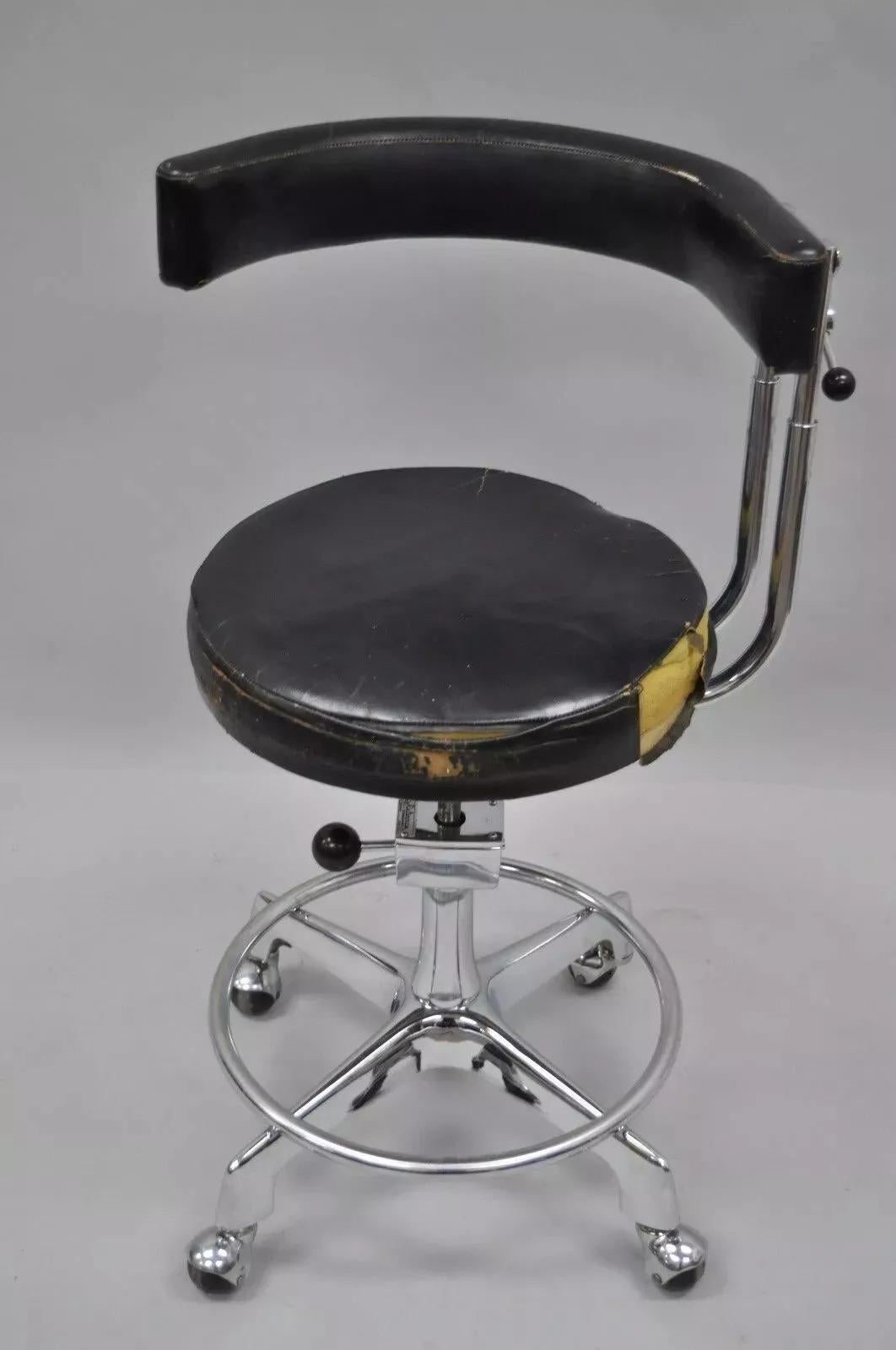 Vintage Reliance F&F Koenigkramer Medical Chair Dental Exam Stool Ophthalmic 1