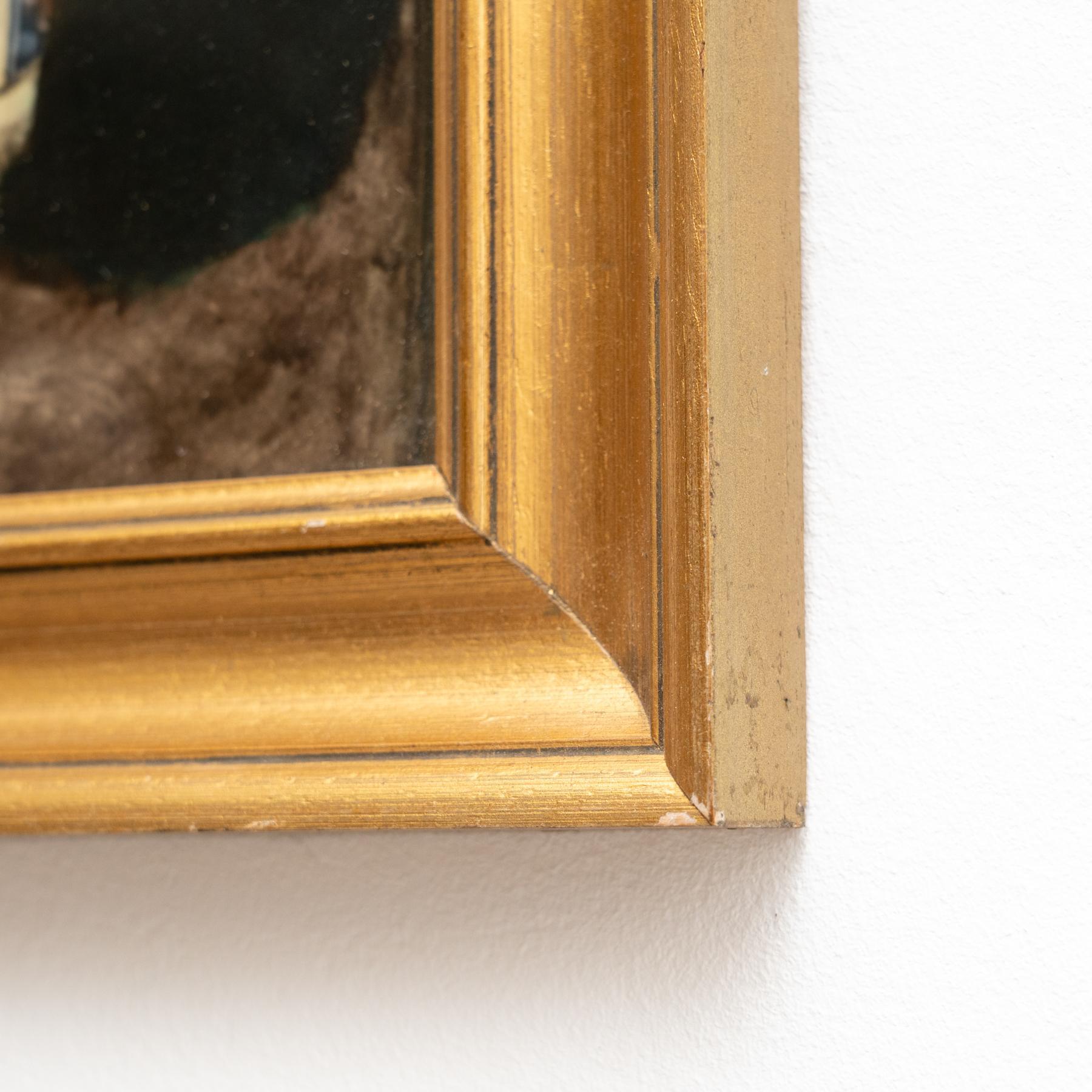 Vintage Religious Framed Artwork, circa 1950 4