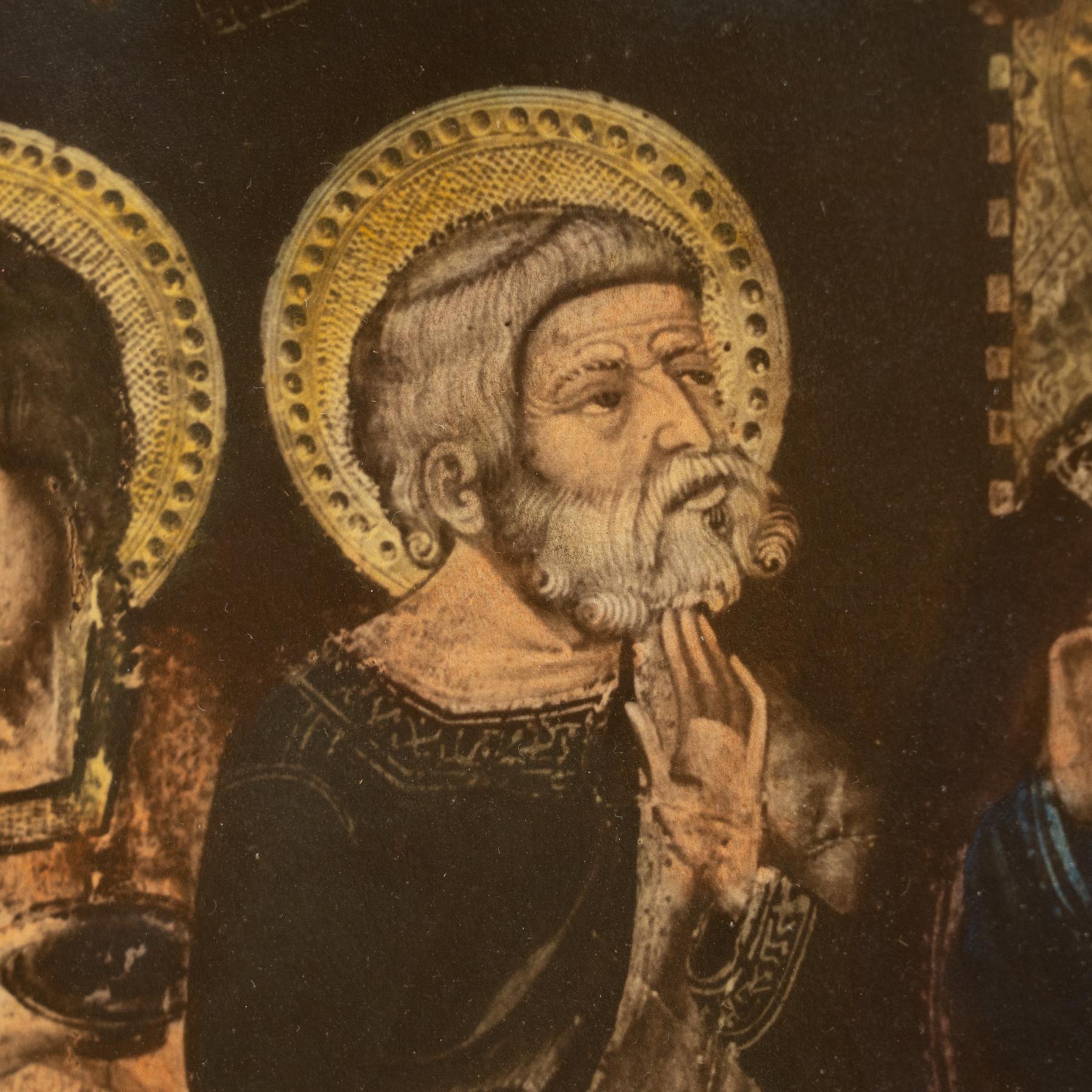 Mid-20th Century Vintage Religious Framed Artwork, circa 1950
