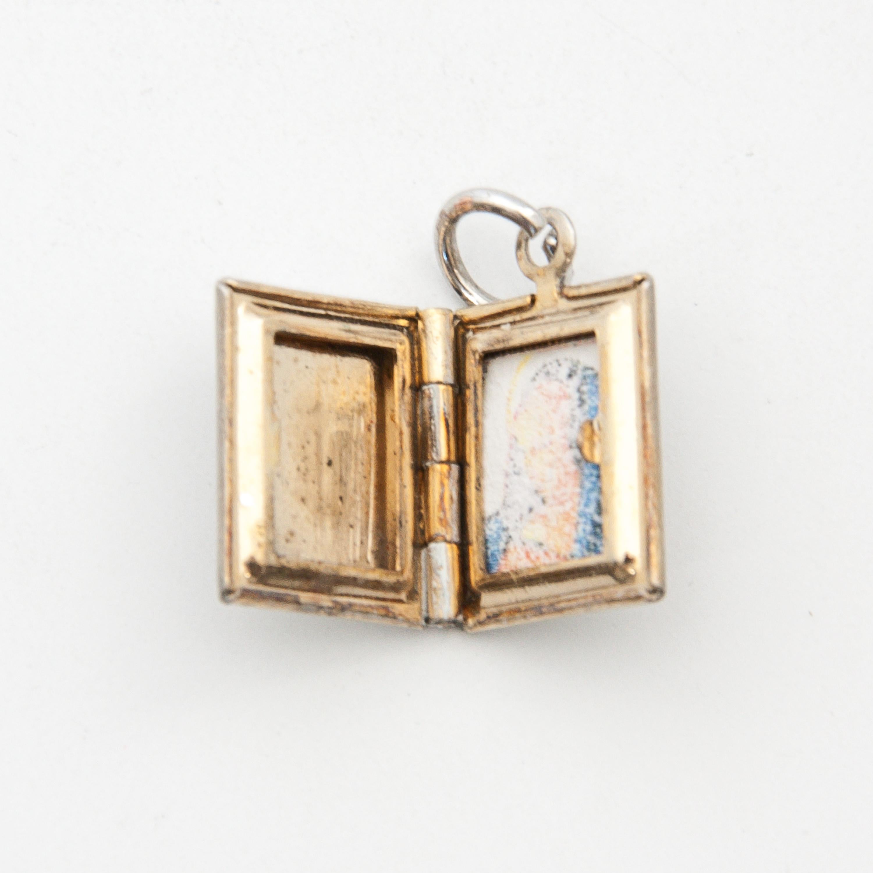 Vintage Religious Miniature Book Locket Charm Pendant 5