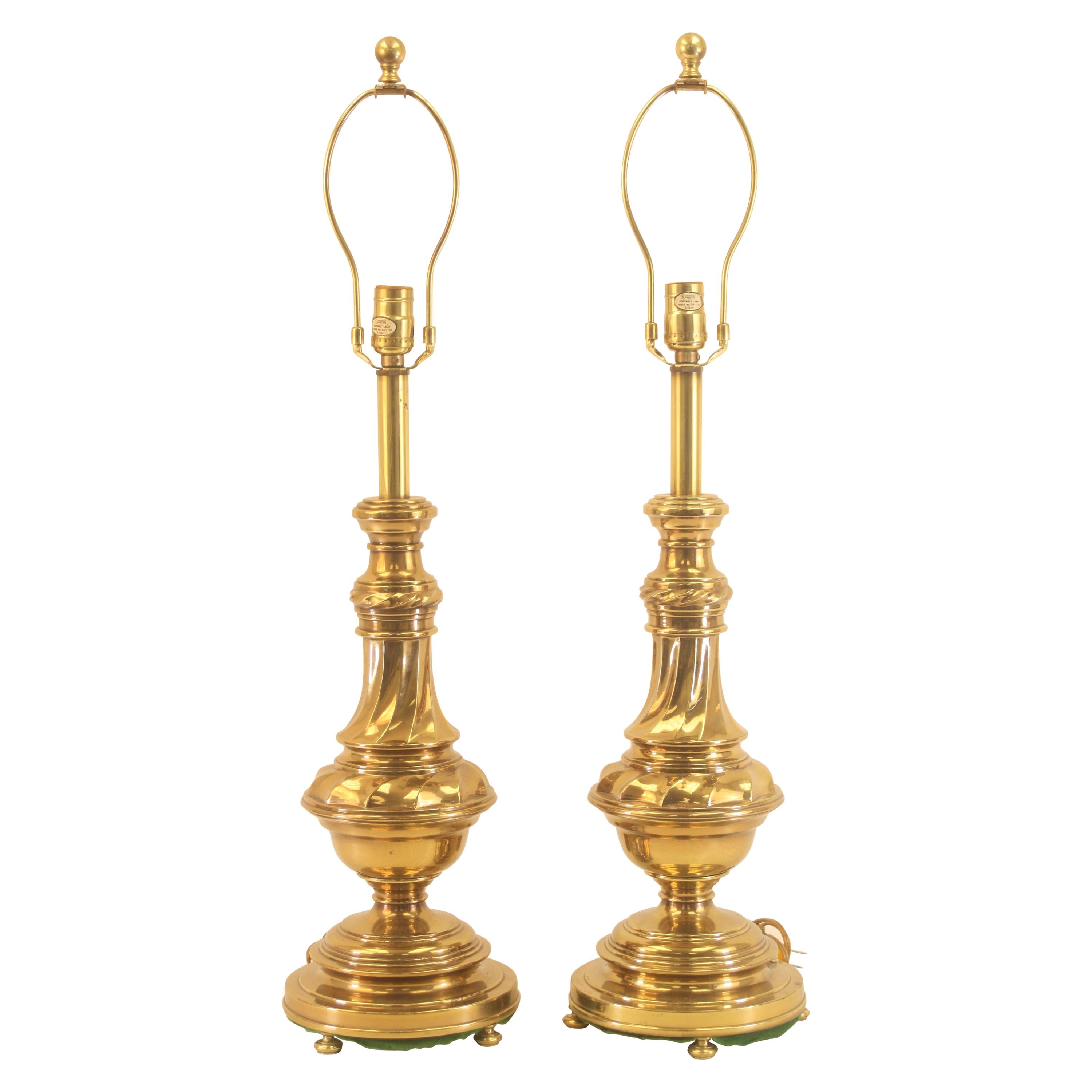 Vintage Rembrandt Brass Lamps For Sale
