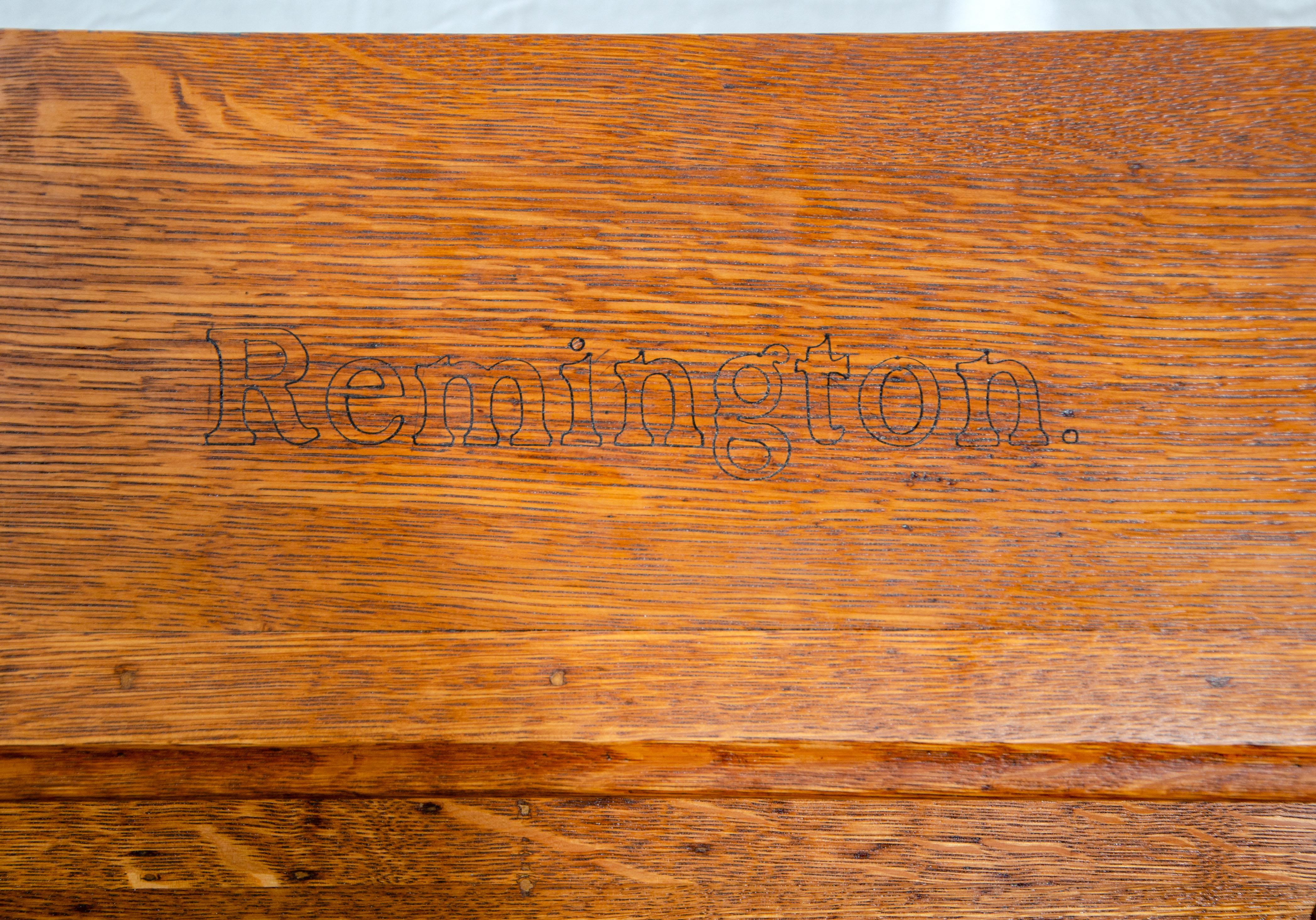 Vintage Remington Oak Typewriter Desk For Sale 7