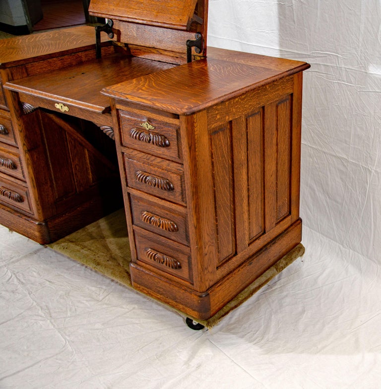 Vintage Remington Oak Typewriter Desk For Sale at 1stDibs antique