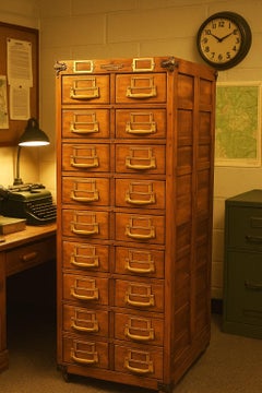 Vintage Remington Rand Guardsman Catalog Cabinet